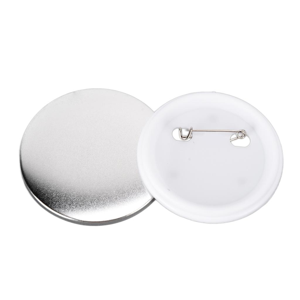 100 יחידות כיסוי אחורי לתג פח פלסטיק בסיס מניעת חלודה יציב כלי לתג DIY לחג המולד יום הולדת