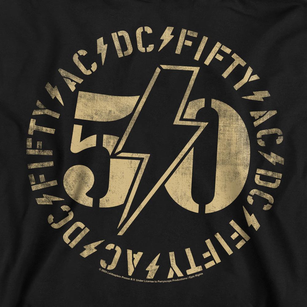 AC/DC Unisex Adult 50 Logo Sweatshirt