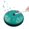 6 Inch Steel Tongue Drum 11 Notes Rain Drum Portable Percussion Instrument with Drum Mallets for Meditation Yoga