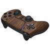 eXtremeRate LUNA PS5 Controller Replacement Front and DIY Replacement Housing Shell and Touchpad Cover with Wood Grain Design (BDM-010, BDM-020,