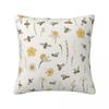 Bee And Flowers Seamless Pattern Square Pillowcase Cushion Cover Pillow Case Throw Pillow Cover for Home Bedroom Car