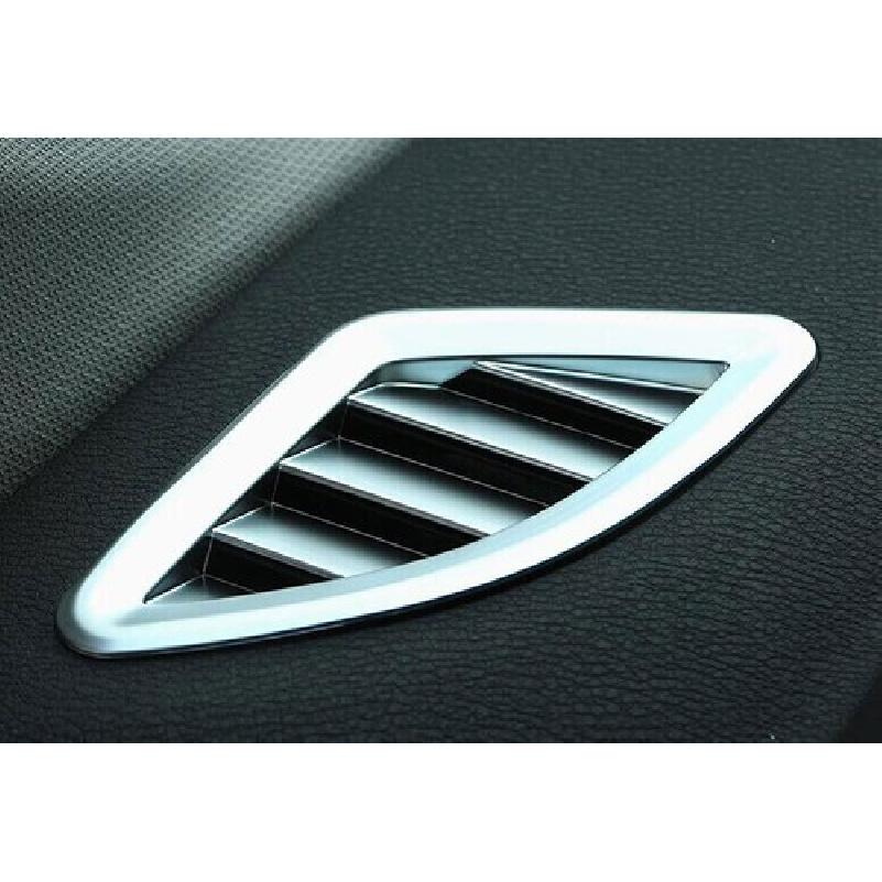 Dashboard Side Outlet Vent Matte Silver For BMW 5 Series G30 2018-22 Cover Trim
