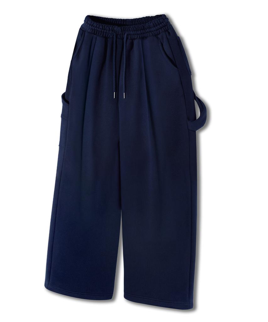 Yosemiti Pintuck Carpenter Wide Sweatpants Navy Ylp-601
