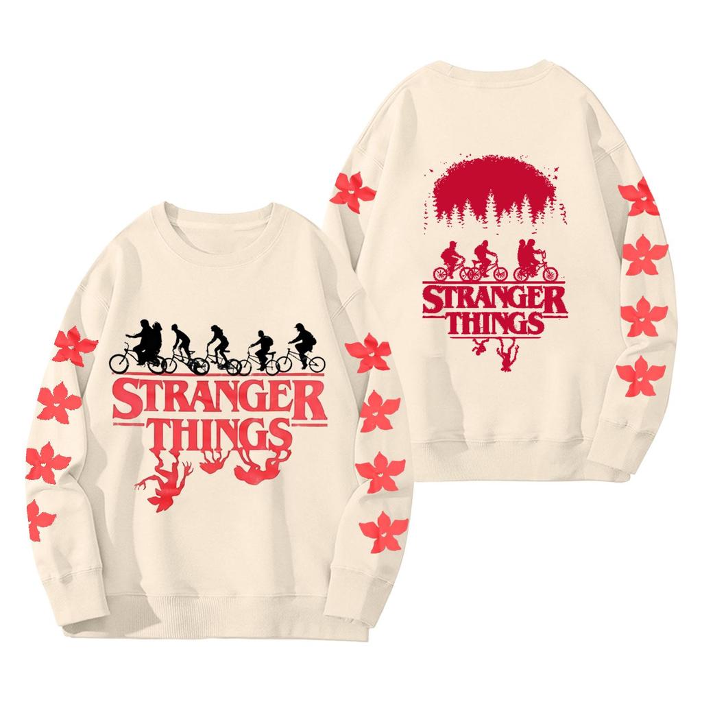 Damen Modisches Und Lässiges Langarm Rundhals Bedrucktes Sweatshirt