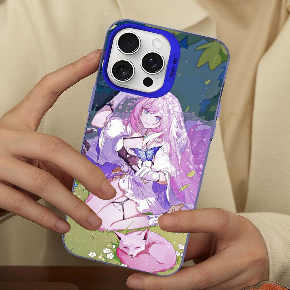 Elysia Houkai Phone Case For IPhone 18 16 15 14 13 12 11 Pro Max X XR XSMAX 8 7 Plus Matte Shockproof Back Cover