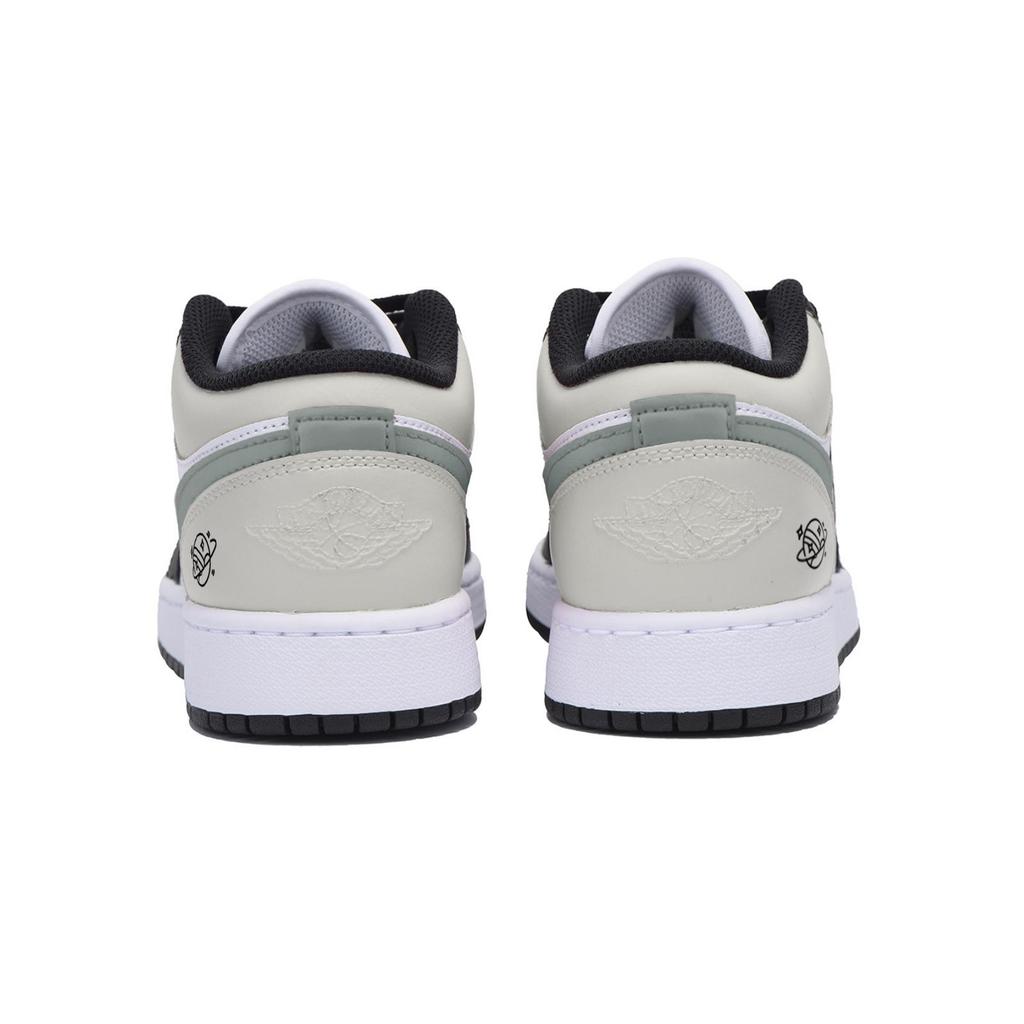 Jordan Air Jordan 1 Low top Vintage Basketball Shoes Men's White 553558-131(Team85-)