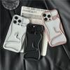 Custodia Creativa 3D Snake Placcata Vuota Dissipa Calore per iPhone 16 15 14 Plus 13 12 11 Pro Max Divertente Antiurto Morbida