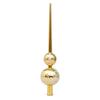 Festival Holiday Tree Top 28cm Metallic Color Gourd Shape Christmas Tree Top Decoration for Indoor and Outdoor Use