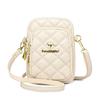 Special Fashion New Diamond Mobile Phone Bag Soft Leather Texture Casual Oblique Span Bag Women