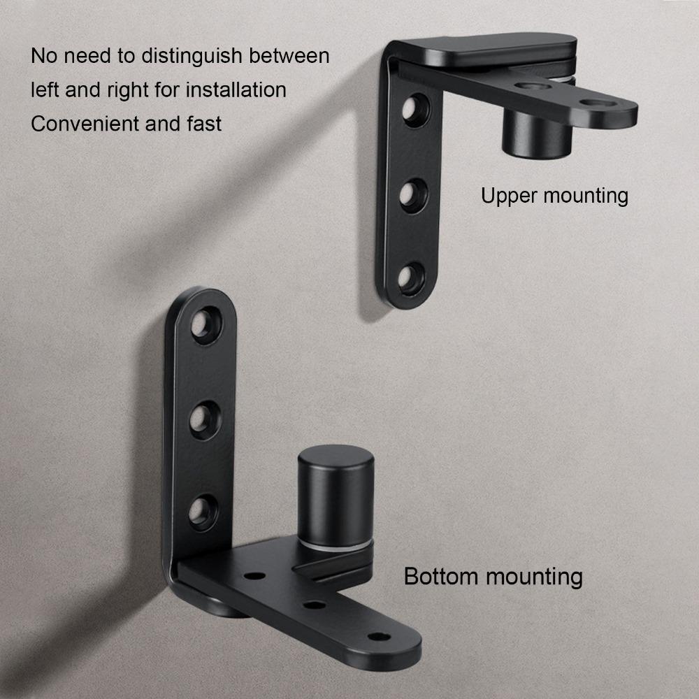 2pcs 270 Degree Rotation Door Hinge Kit Black Left Right Door Hinge  Wooden Doors