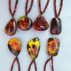 Etnische Stijl Retro Imitatie Amber Ketting Voor Mannen En Vrouwen Lange Hanger Trui Ketting Moederdag Cadeau