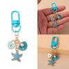 Cherry Starfish Keychain Nautical Charm Blue Beach Pendant Ocean Bag Accessory Fashion Jewelry Gift for Women