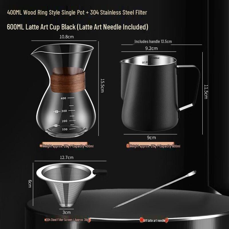 Qiwei Glass Pour Over Coffee Sharing Pot