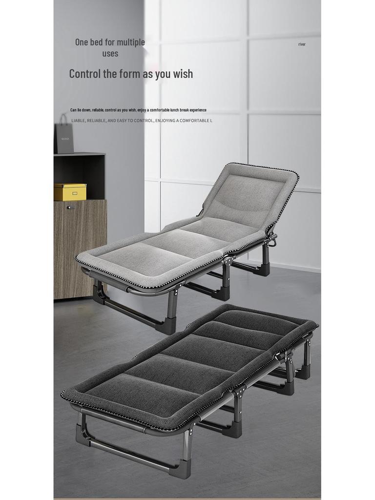 Folding Recliner Bed: Portable Nap Backrest for Single User