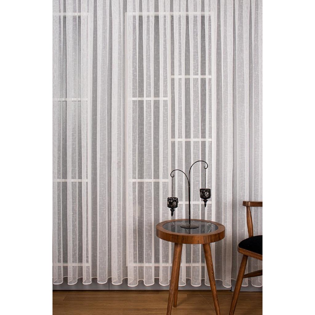 Leinen-Tüll-Vorhang Perdemoda Ultra Weight 1/3 häufig plissiert