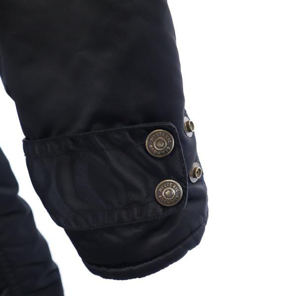 HYSTERIC GLAMOUR Military Coat FREE Black Filled with Cotton Women Used