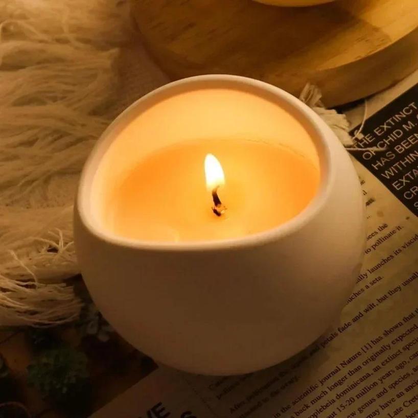 Gypsum Candle Cup Creative Handmade Silicone Mold DIY Aromatherapy Candle Jar Concrete Container Wax Cup Cement Flower Pot Molds