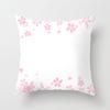 Peach Leather Velvet Fresh Pink Flower Pillowcase Home Sofa Pillow Cushion Cover Core-free