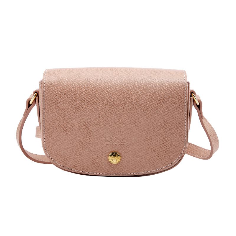 

Longchamp Le Pliage 17 Snap Flap Adjustable Shoulder Strap Pebble Grain Leather Mini Crossbody Bag Women Bags Pink 10165HYZP64 Basic Set (Bag+Dust Bag)