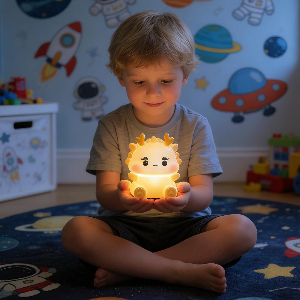 Cute Animal Night Light, -Sensitive Color-Changing, Rechargeable Bedside Light, Suitable For Children's Comfort Lighting And Decoration.