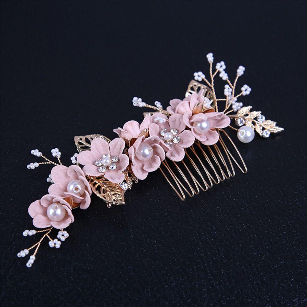 Headpiece Handmade Flower Bridal Wedding Headwear Hair Jewelry Bridal Hair Accessories Hair Comb