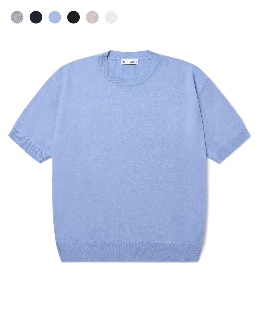 Nodeun Washable Summer Wool Crop Short Sleeve Knit - 6 Colors