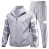 Tuta Sportiva Uomo Primavera e Autunno Nuova Etichetta Riflettente Set Due Pezzi Corsa Casual Abbigliamento Sportivo Outfit per Coppia