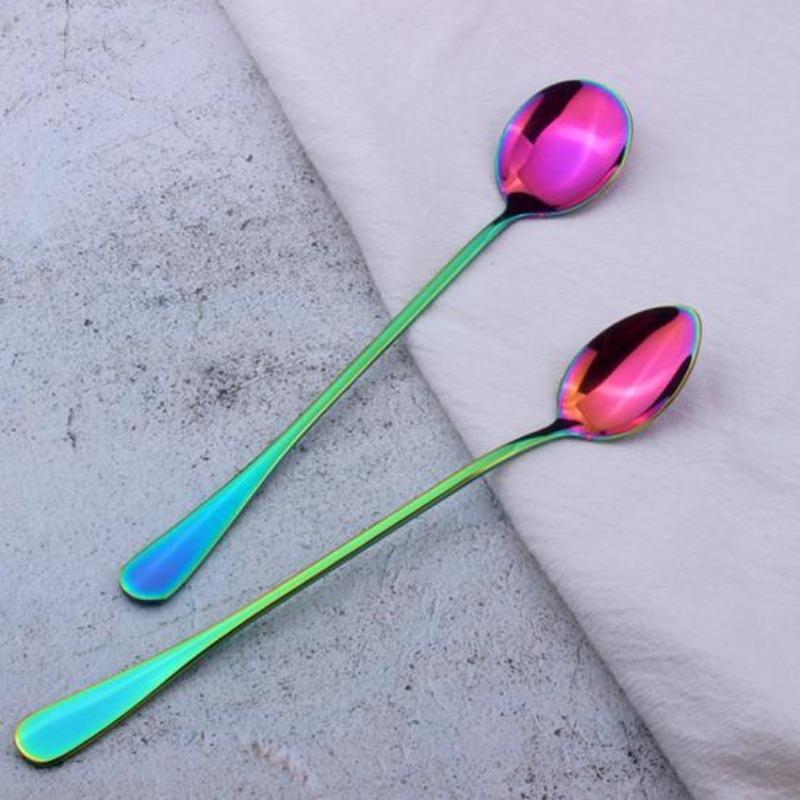 1PCS Excellent Coffee Lightweight Comfortable Spoon Mirror Polishing To Grip