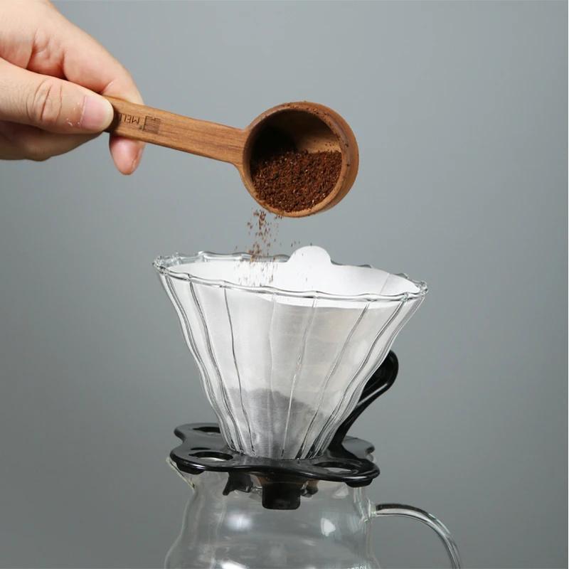 Holzzellstoff 02 Kegelfilter Pour Over 2-4 Tassen Natur Drip Kaffeepapierfilter Zubereiter Zubehör