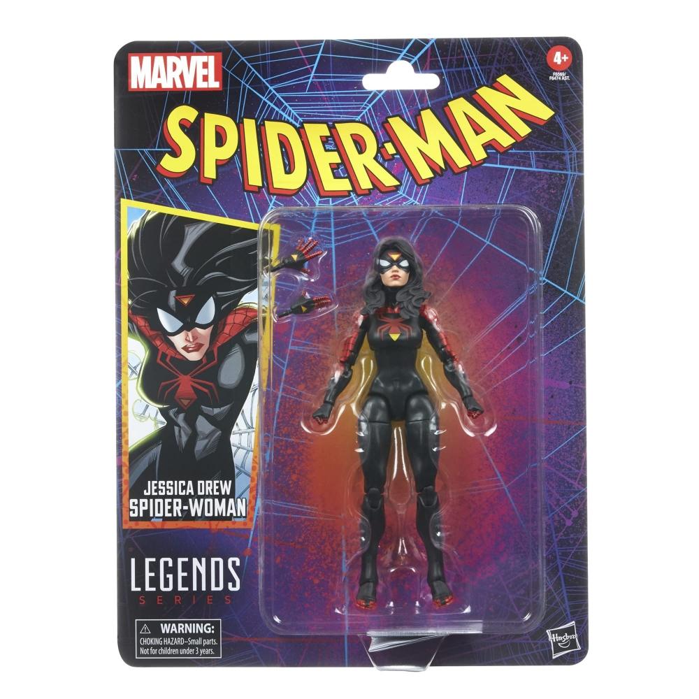 MARVEL Hasbro Marvel Legends Series Jessica Drew Spider-Woman, Spider-Man Legend 6 Inch (15 Cm) Size Action Figure with 2 Accessories F6569 Genuine Pr