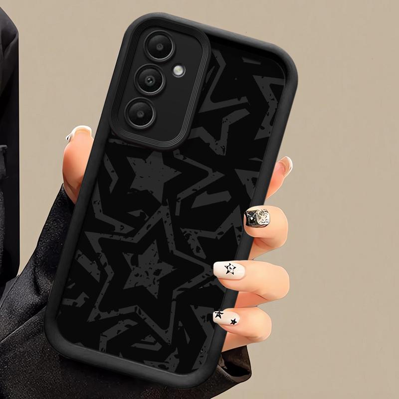 phone case for Samsung Galaxy A55 A52 A33 cases A24 A15 A12 A23 A22 5G A54 A52s A53 A14 funda Cover Pentagram Art Star Moon Cool