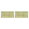 VidaXL Garden Gates 2 Pcs Impregnated Pine Wood 150x75 Cm Green