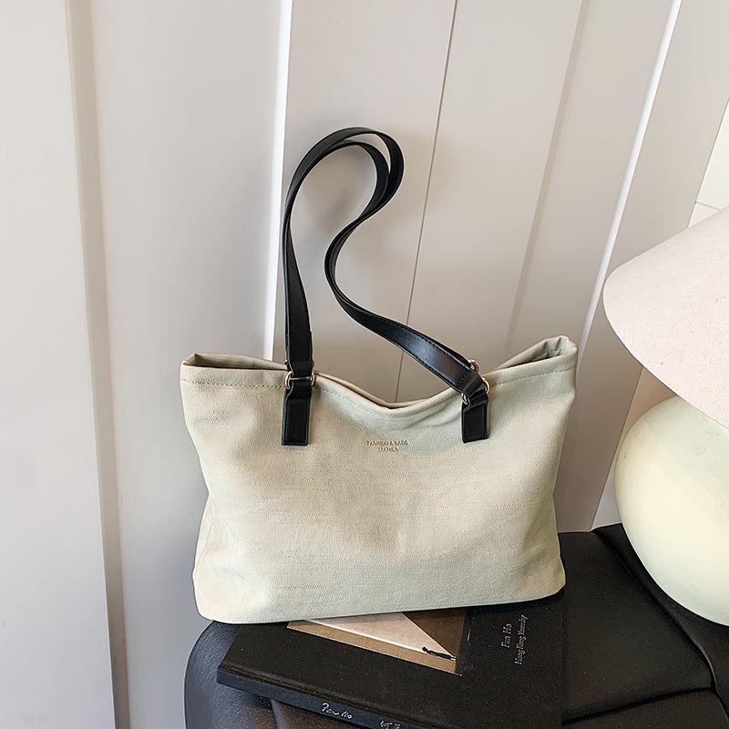 Popular textured bag women's large-capacity new summer versatile simple shoulder bag commuter tote bag