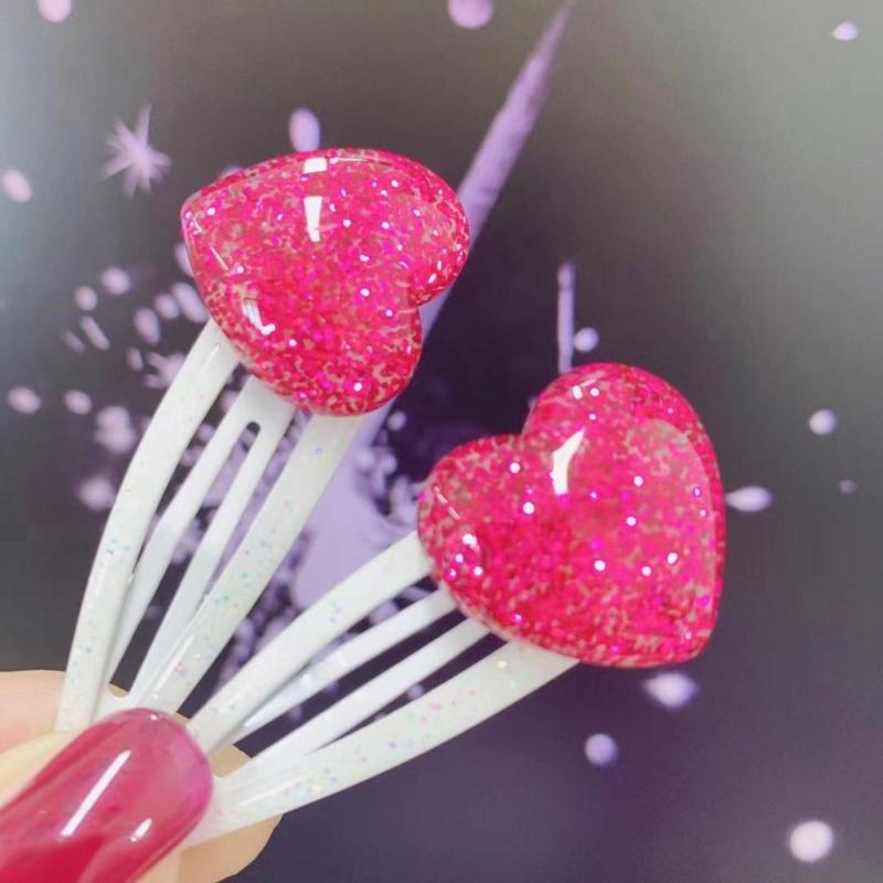 Adorkable Stern Glitzer Haarspange für Mädchen Kind Stern Haarspangen Glitzer Handgemacht Rosa Haarnadeln Hübsche Haarnadeln