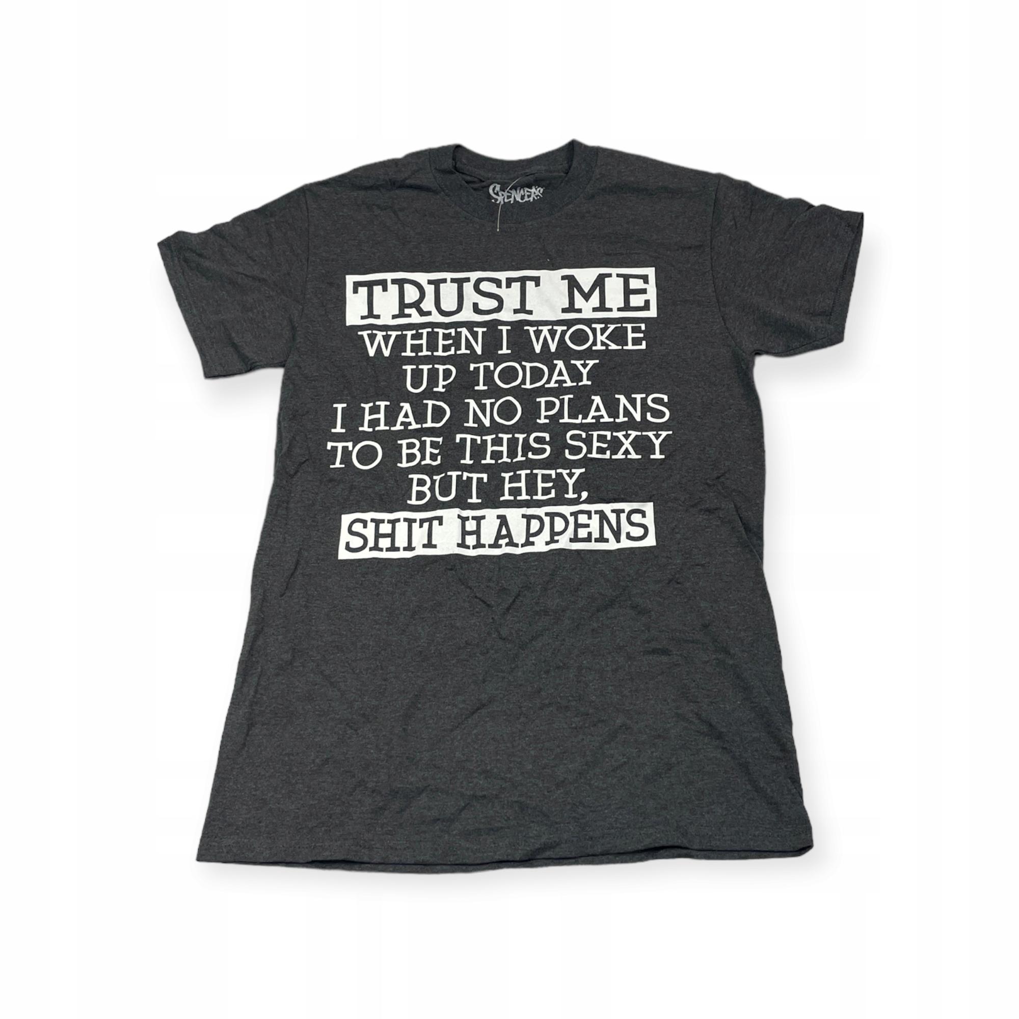 

Koszulka T-shirt męski okrągły dekolt SPENCER S NADRUK S