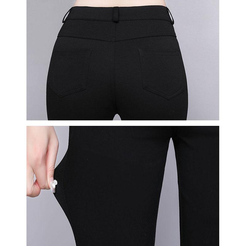 Korean Fashion Korean Lace Chiffon Flare Pants Spring Summer Thin Slim Split High Waist Office Lady Elegant Solid Casual Trousers