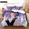 3D Print Kochou Shinobu Anime Demon Slayer Bedding Set Cute Quilt Cover Bed Cover With Pillowcase Twin Single Queen King Size