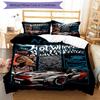3pcs Custom Name Racing Bedding Set Duvet Cover Closure Includes 1 Duvet Cover & 2 Pillowcases, Soft and Comfortable for All Seasons.