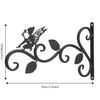 Black Wall Mount Rack Iron Garden Hanger Decorative Hanging Bracket  Indoor Space