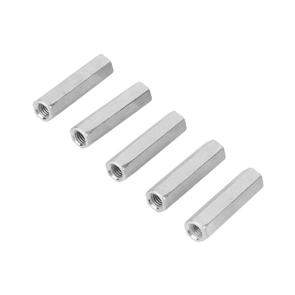 5pcs Coarse Hex Coupling Nuts Durable Studding Fasteners For Construction Hardware