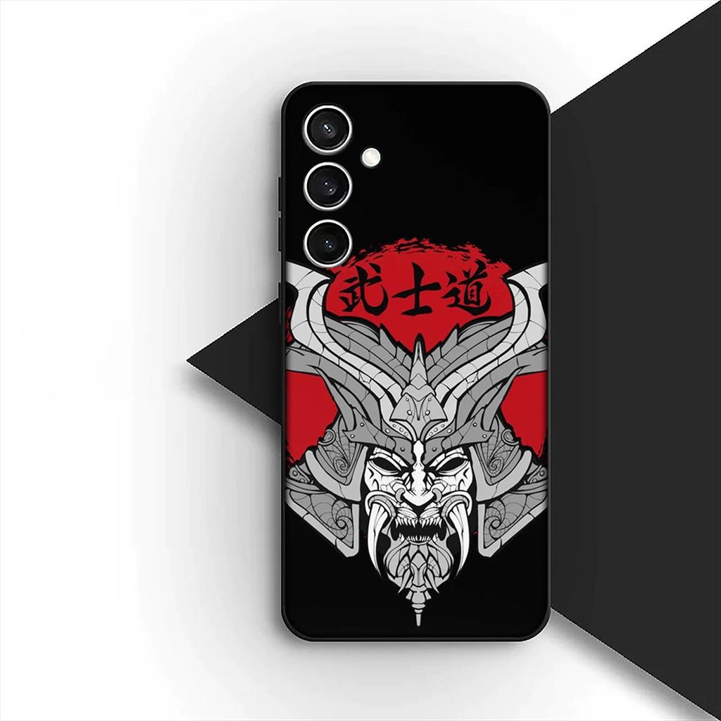 Protective Cover for Apple iPhone 17 Pro XS Max Air 6 7 8 Plus 5 + SE 2022 SE2 16E Casing Phone Case Bushido Samurai Yin Yang