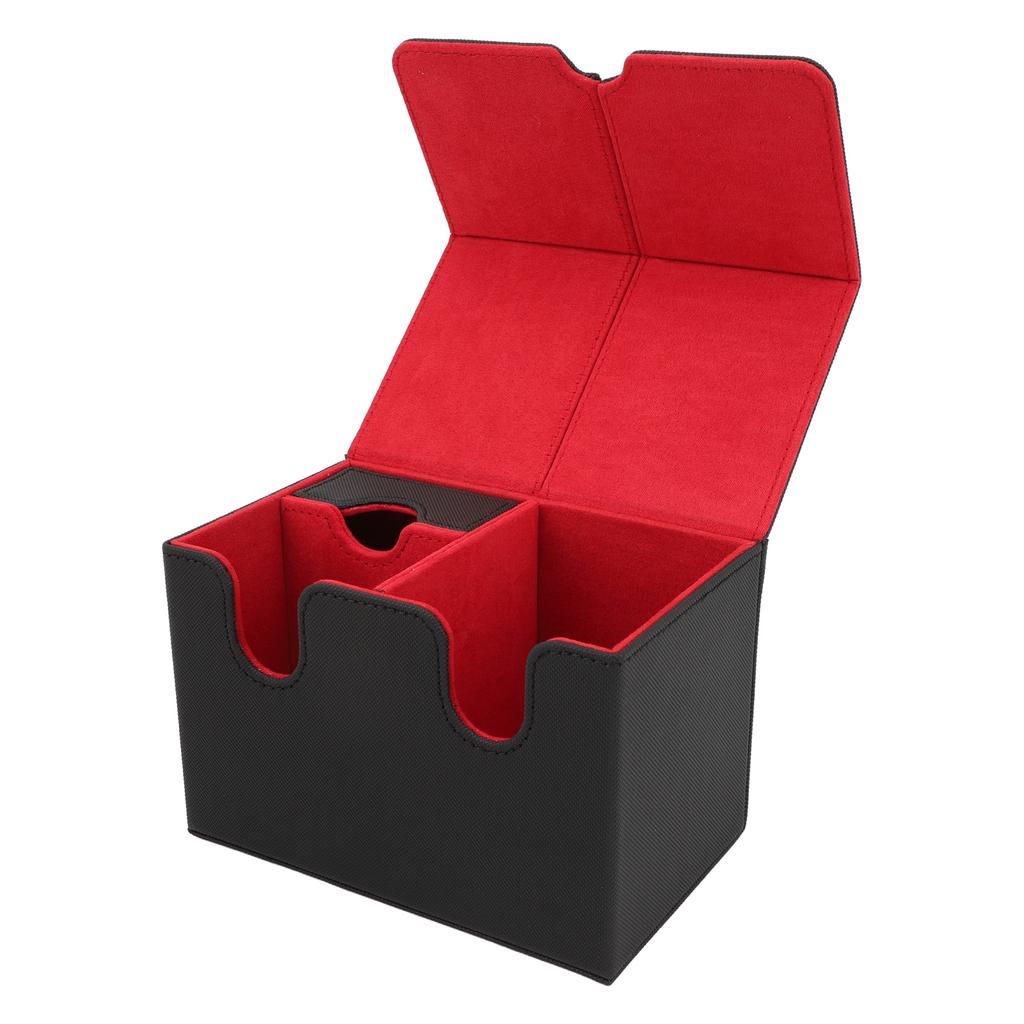 Card Deck Box PU Leather Magnetic Card Storage Holder   Case Fits 160 Cards for Trading Cards Tarot Cards