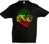 Rastafarian Lion V Kids Boys Kids Boys T-Shirt Rasta Lion Jah Irie Reggae Jamaica Africa