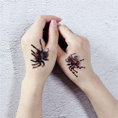 Halloween-Tattoo-Aufkleber, gruselige Spinne, Skorpion, Mücke, Tattoo-Aufkleber, 3D-Stereo-Tattoo-Aufkleber, wasserdicht