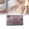 Premium Santa Claus Driving License Christmas Novelty Gift Card Plastic Material