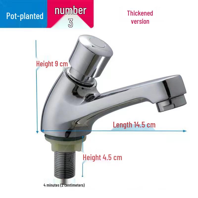 Self-Closing Press-Type Basin Faucet