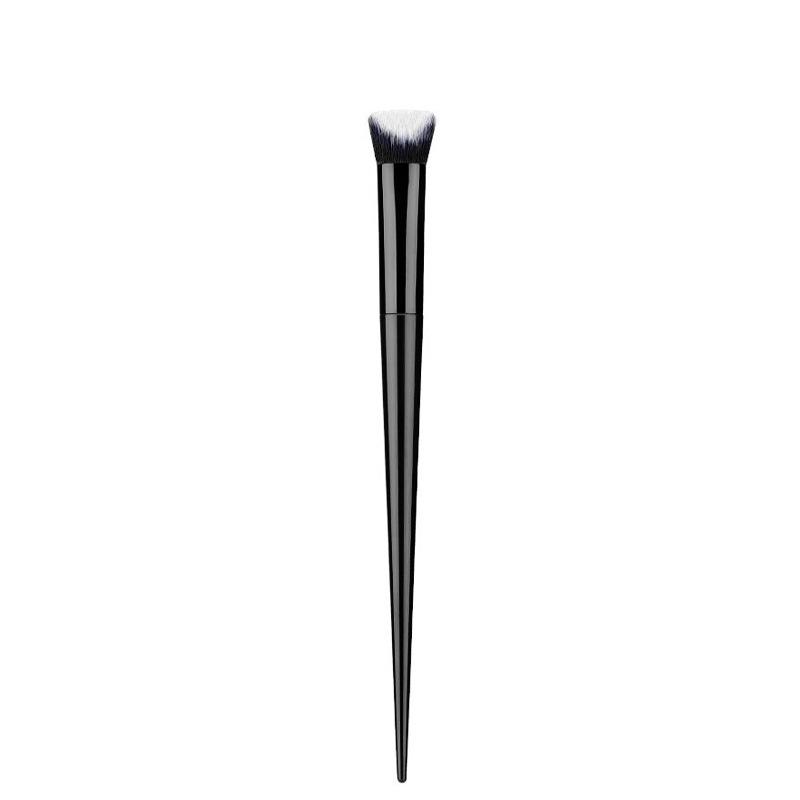 Double Sided Slope Foundation Make-up Painting Brush Foundation Soft Fiber Hair Elegant Black Handle Makeup Brushes for Woman