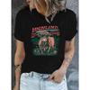 Highland Cow Print T-shirt, Short Sleeve Crew Neck Leisure T-shirt For Spring & Summer, Women's Clothing