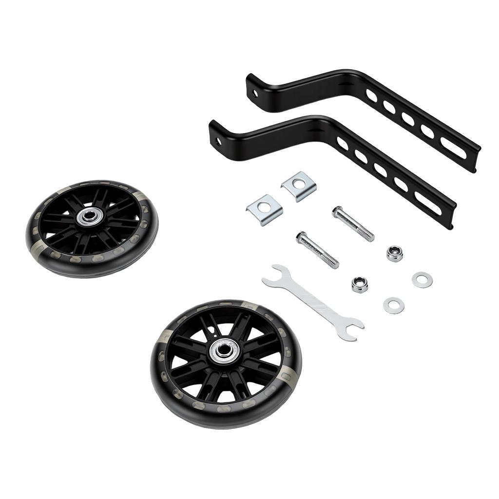 1 Pair Bike Training Wheels Thick Bracket Strong Load Bearing 12 20 Inch Bike Auxiliary Wheels