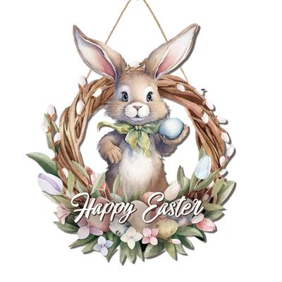Easter Door Decoration Easter Rabbit Hanging Ornament for Home Happy Easter Door Hangers Pendant Easter Decoration